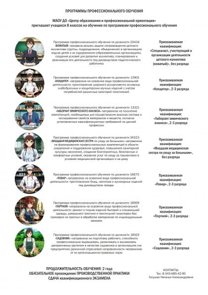 Приглашаем на обучение по программам профессионального обучения